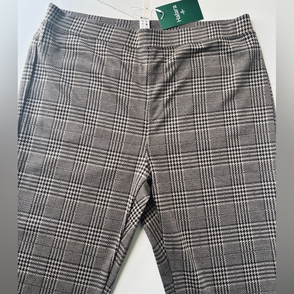 HALARA Brown Plaid Trousers